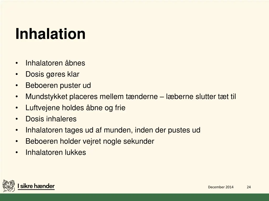 inhalation