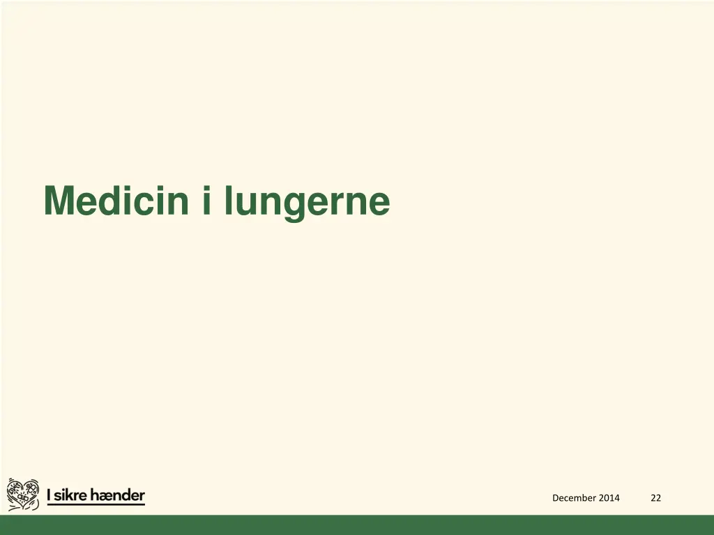 medicin i lungerne