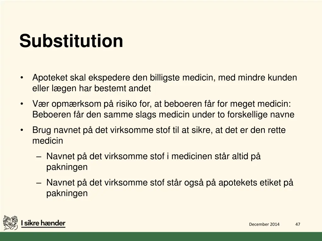 substitution 1