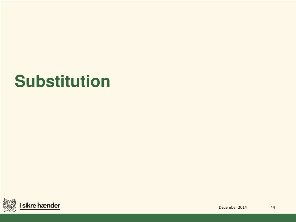 substitution