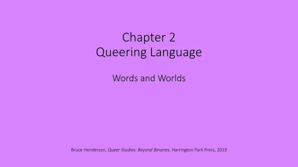 chapter 2 queering language