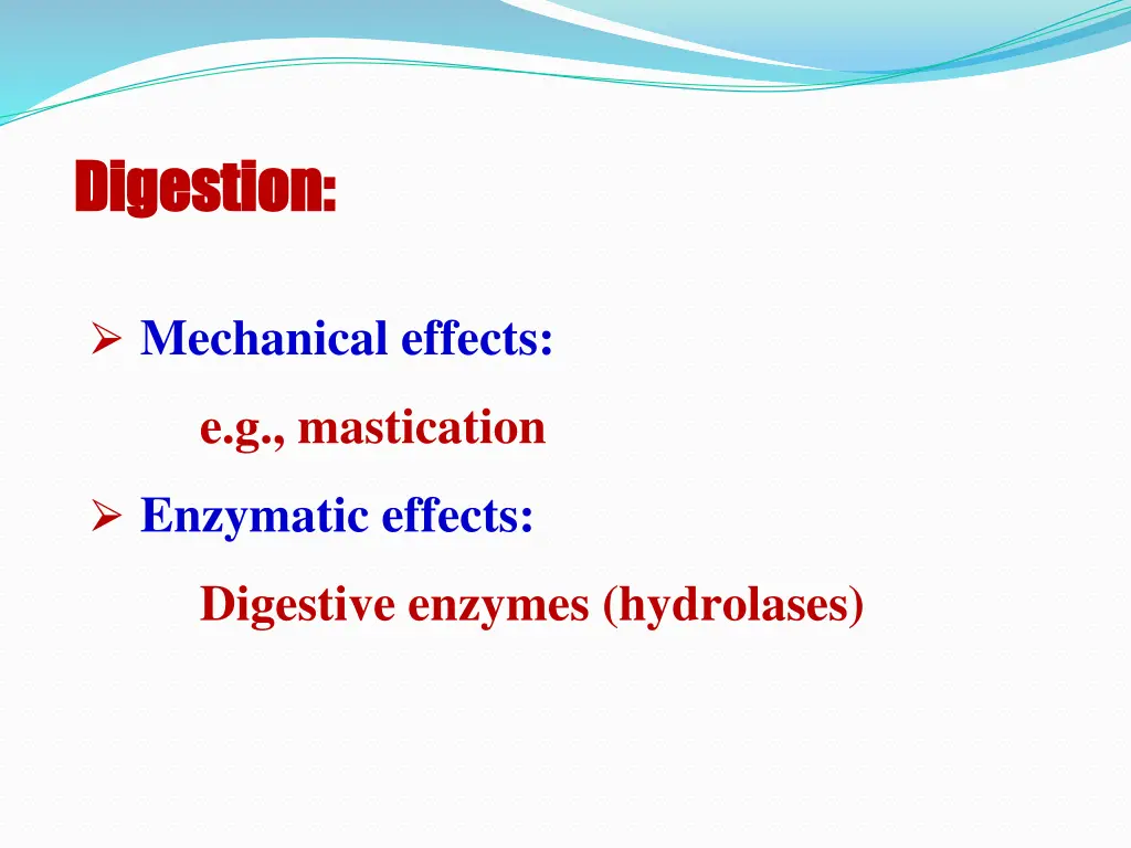 digestion digestion