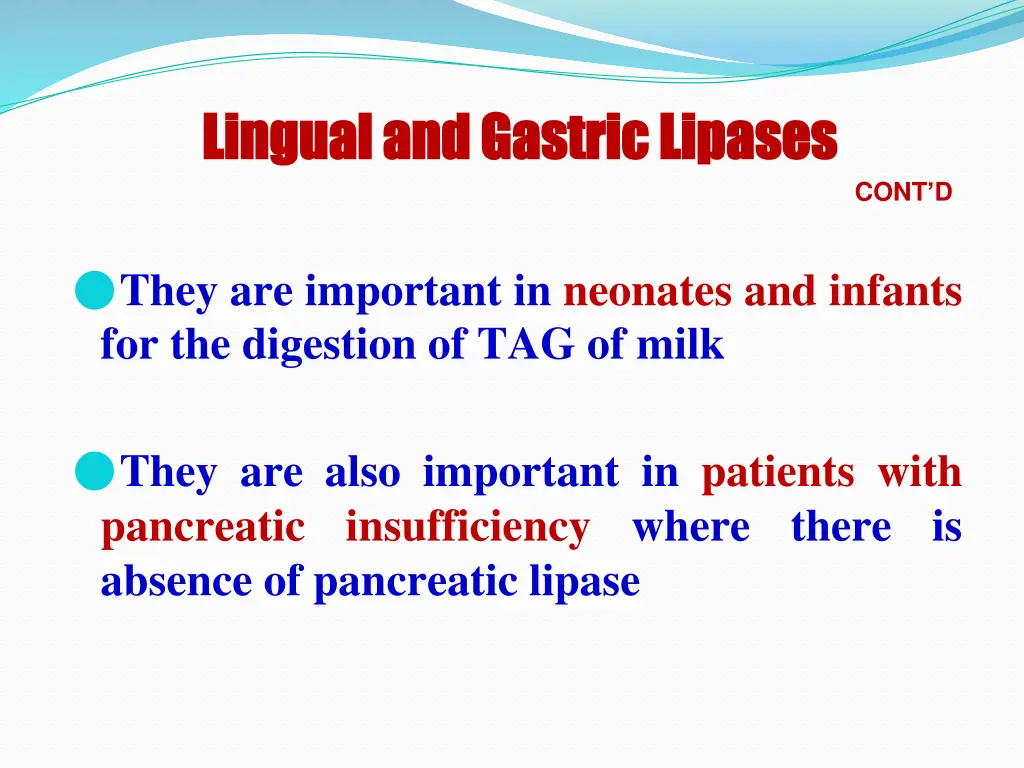 lingual and gastric lipases lingual and gastric 2