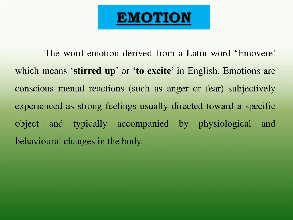 emotion