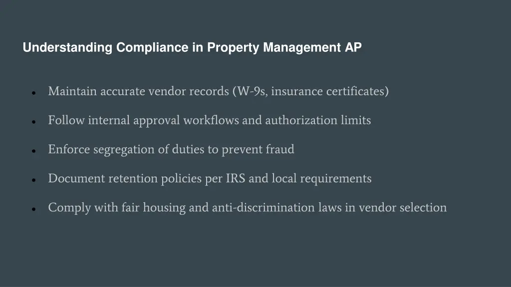 understanding compliance in property management ap