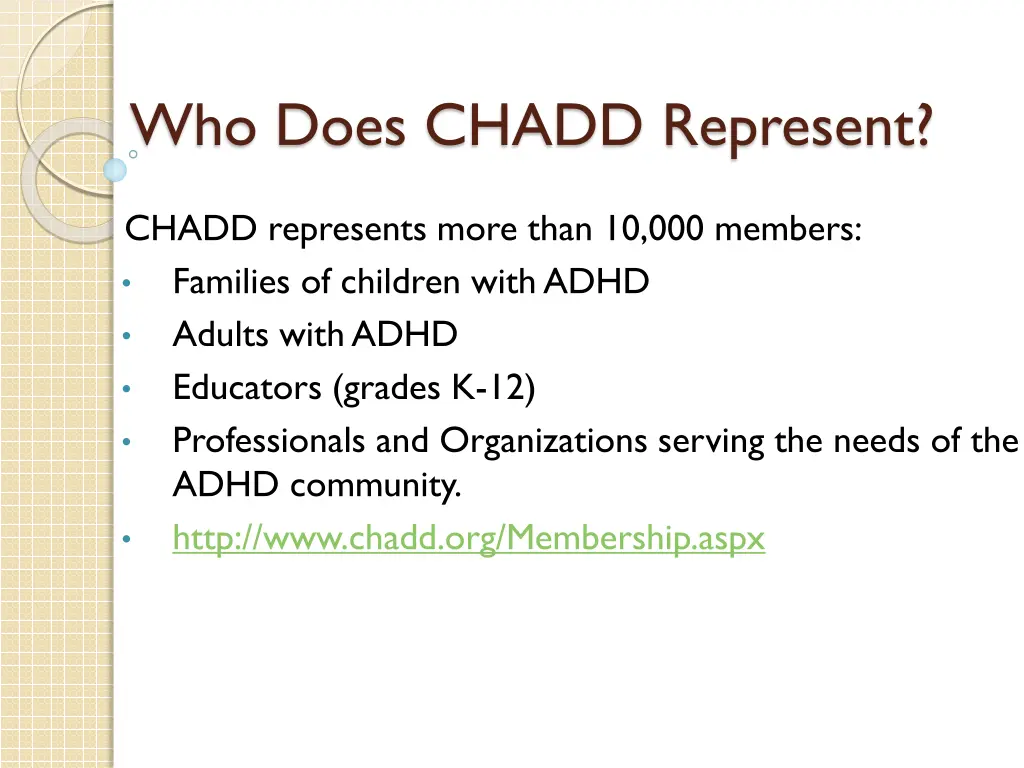 who does chadd represent