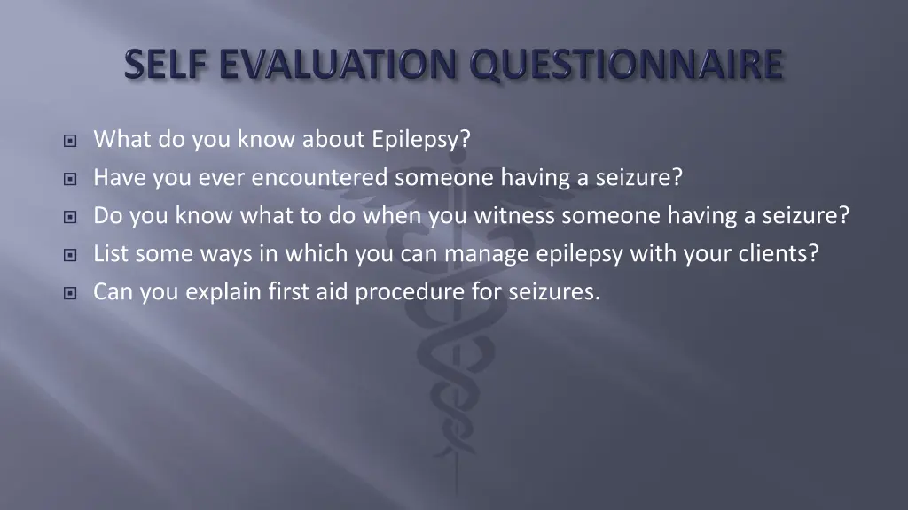 what do you know about epilepsy