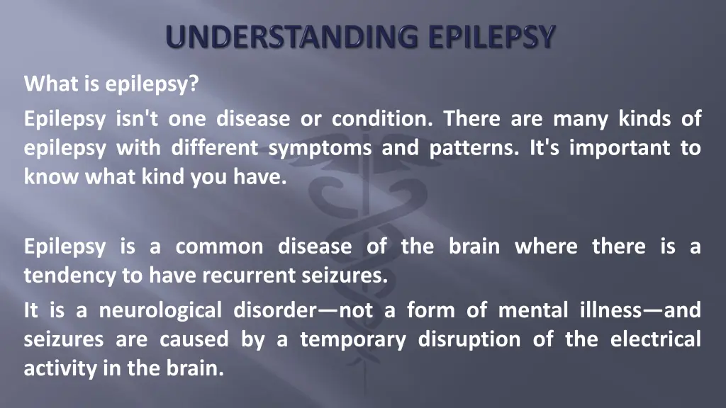 what is epilepsy epilepsy isn t one disease