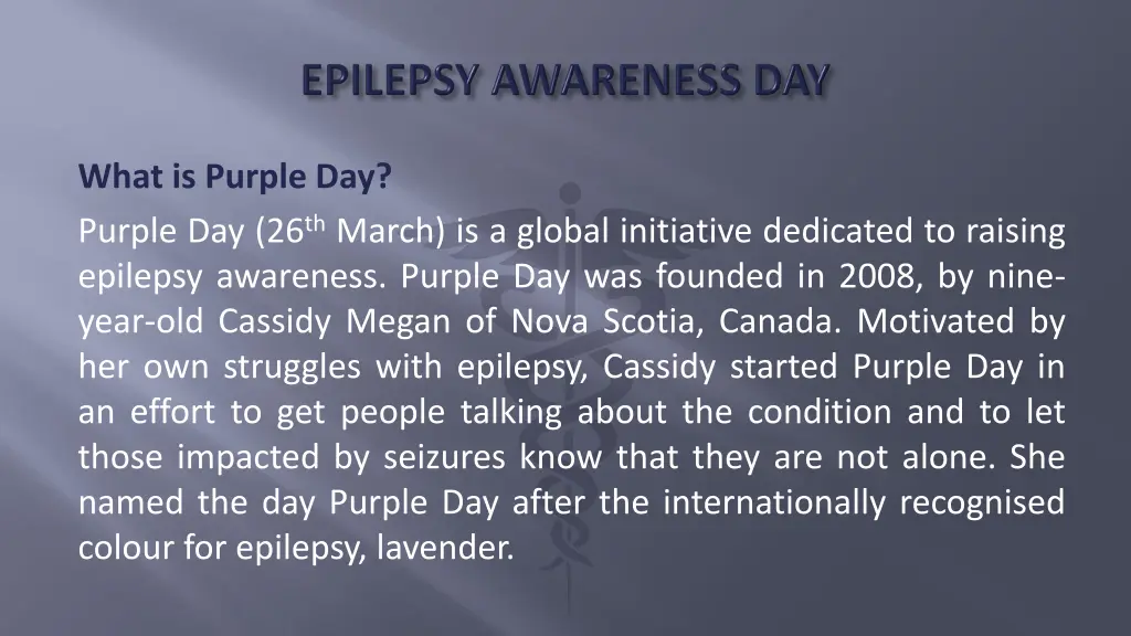 what is purple day purple day 26 th march