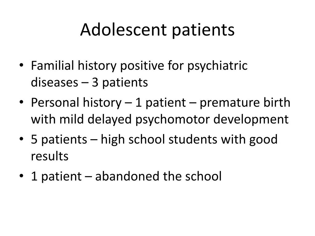 adolescent patients 1