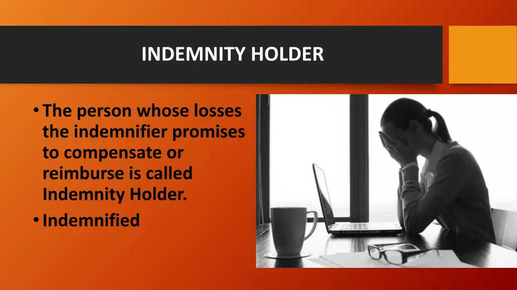 indemnity holder