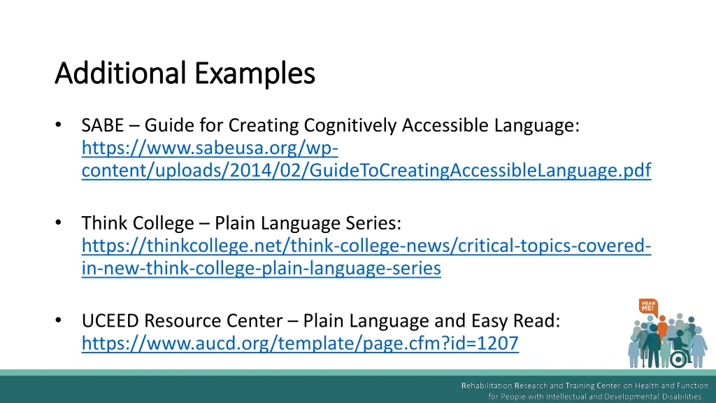 additional examples additional examples