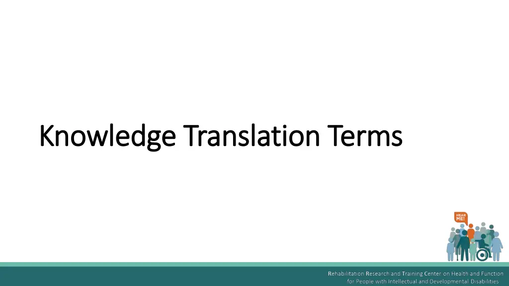 knowledge translation terms knowledge translation