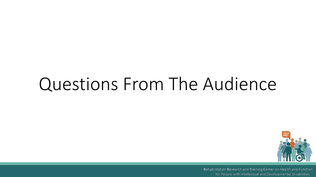 questions from the audience