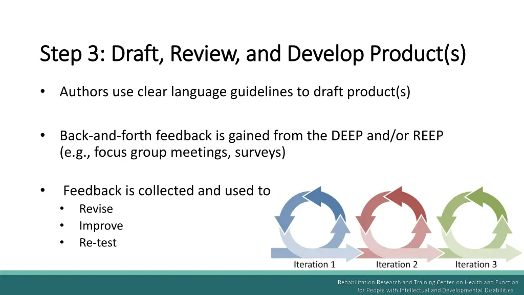 step 3 draft review and develop step 3 draft