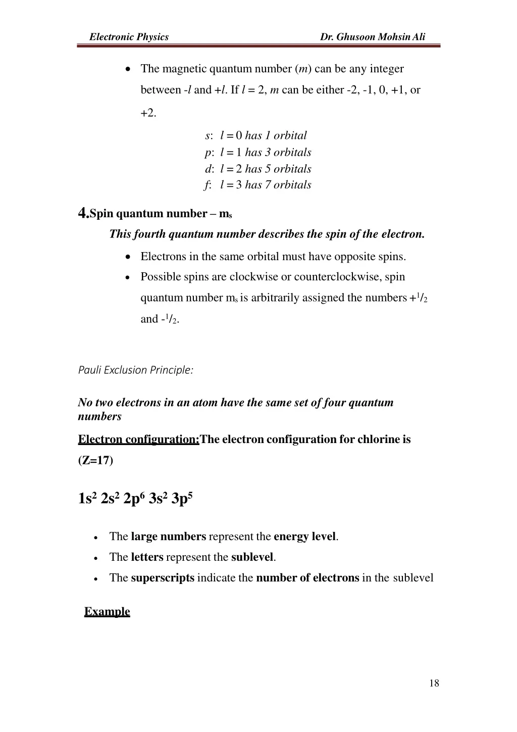 electronic physics 6