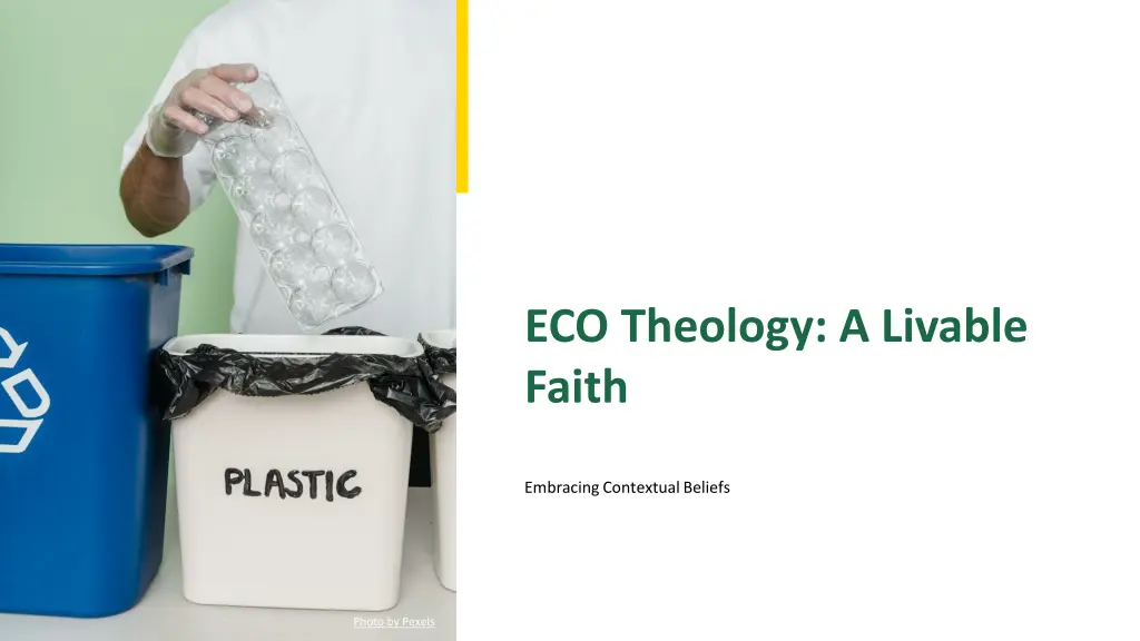 eco theology a livable faith