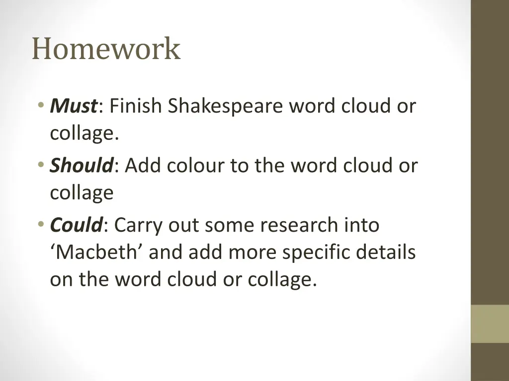 homework