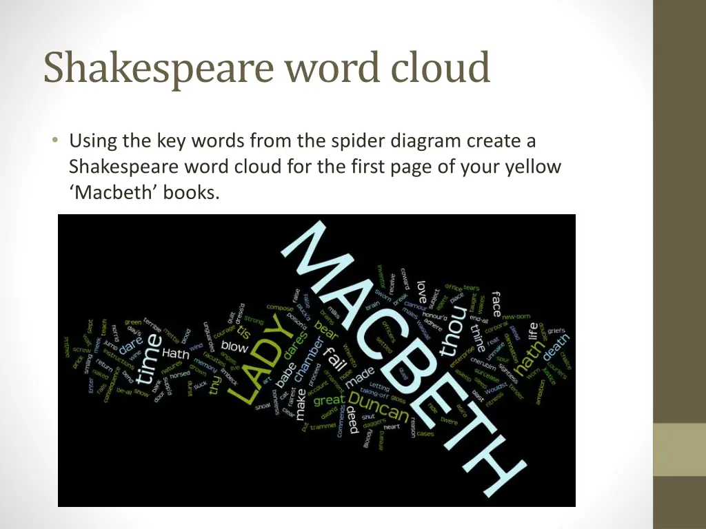 shakespeare word cloud