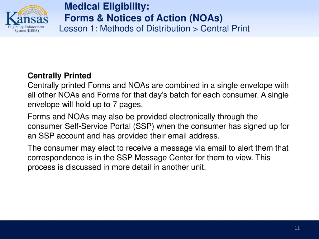 medical eligibility forms notices of action noas 10