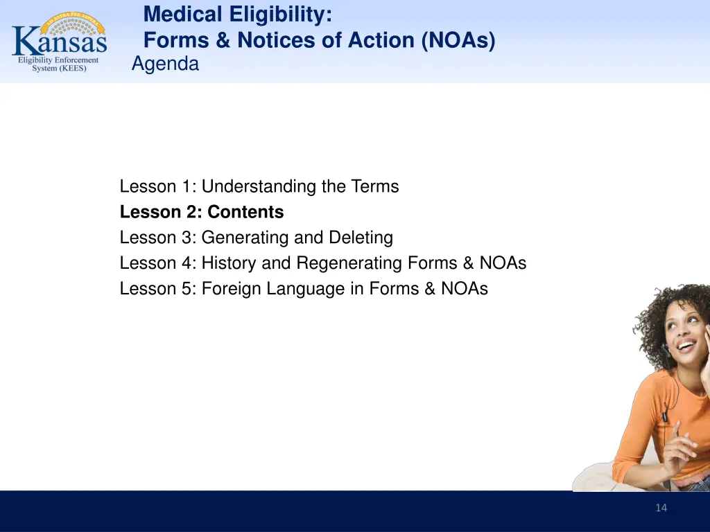 medical eligibility forms notices of action noas 13