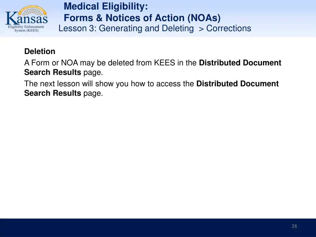medical eligibility forms notices of action noas 27