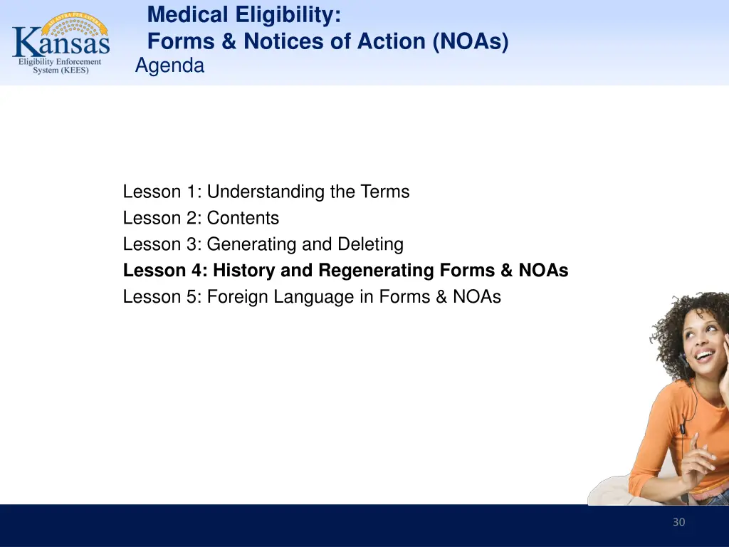 medical eligibility forms notices of action noas 29