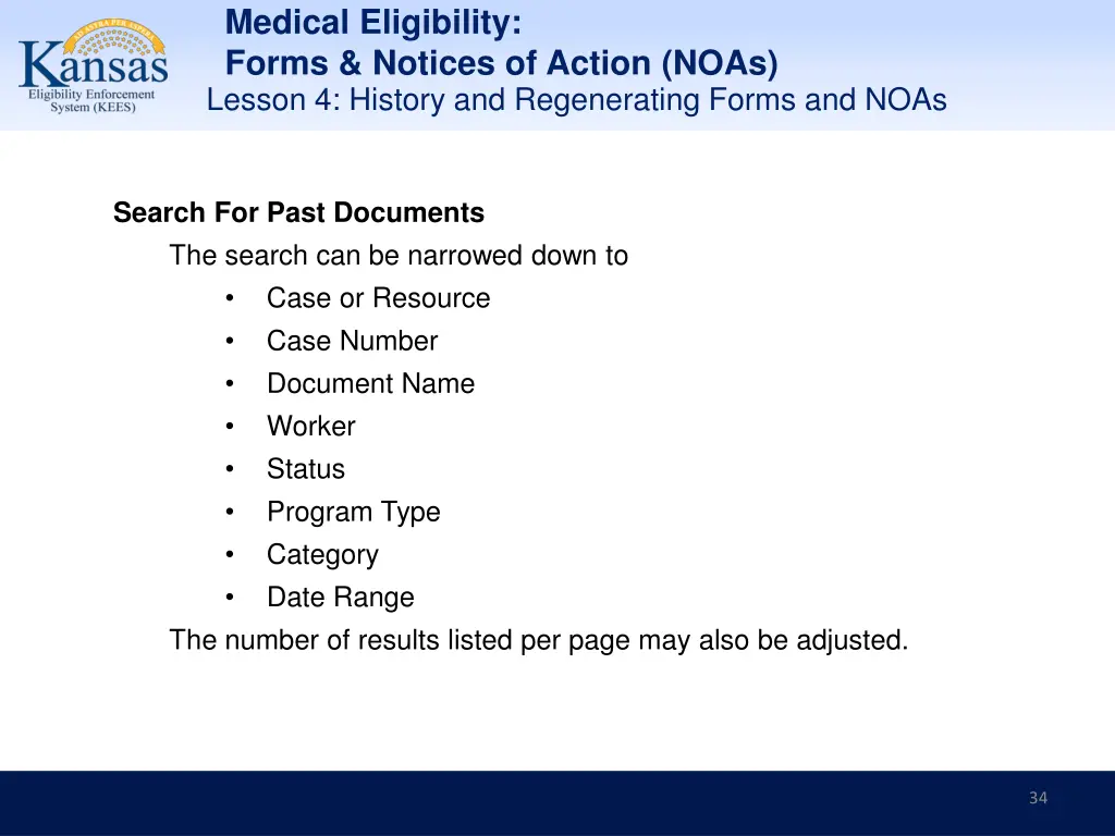 medical eligibility forms notices of action noas 33