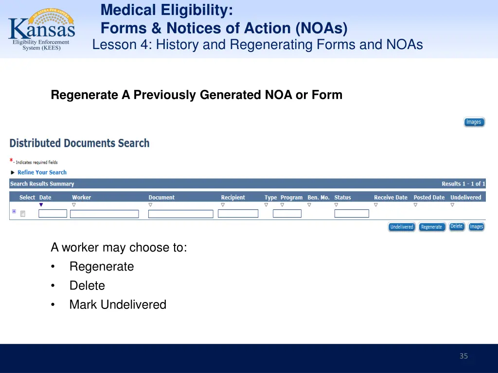 medical eligibility forms notices of action noas 34