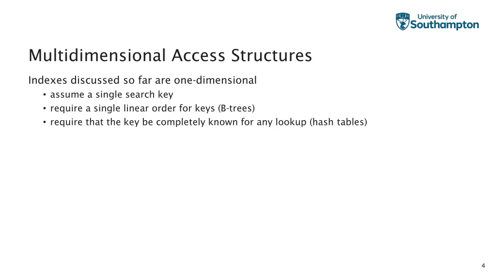 multidimensional access structures 1