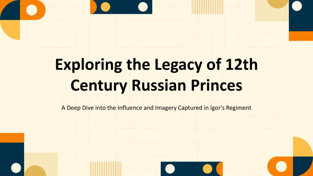 exploring the legacy of 12th century russian