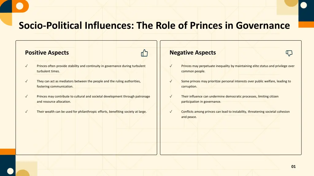 socio political influences the role of princes