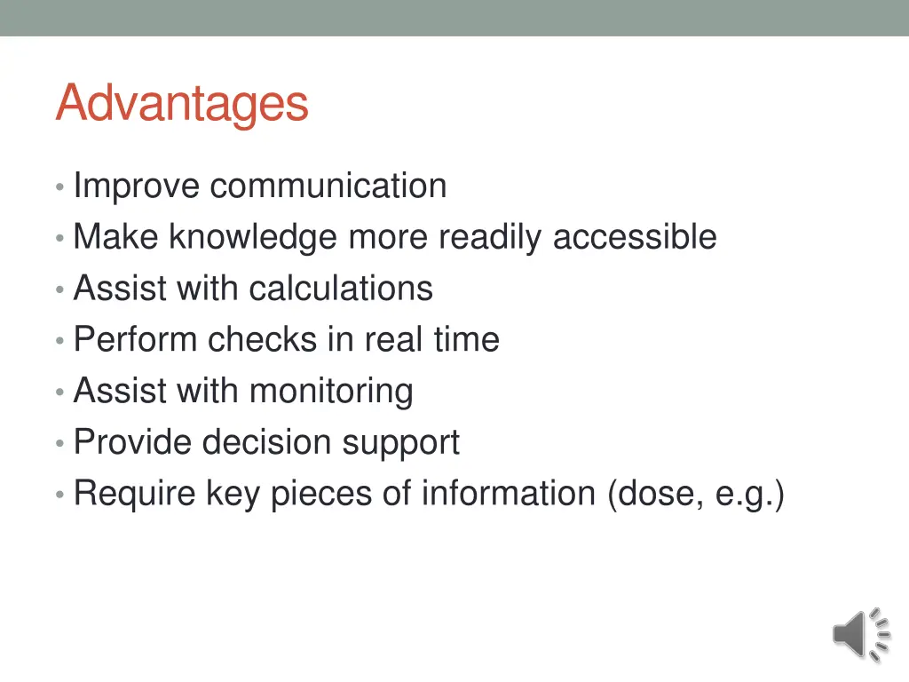 advantages