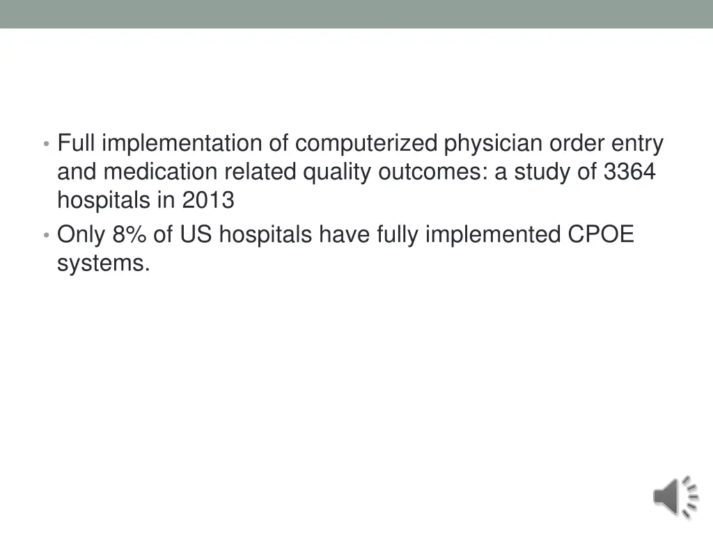 full implementation of computerized physician
