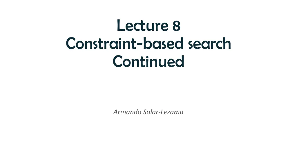 lecture 8