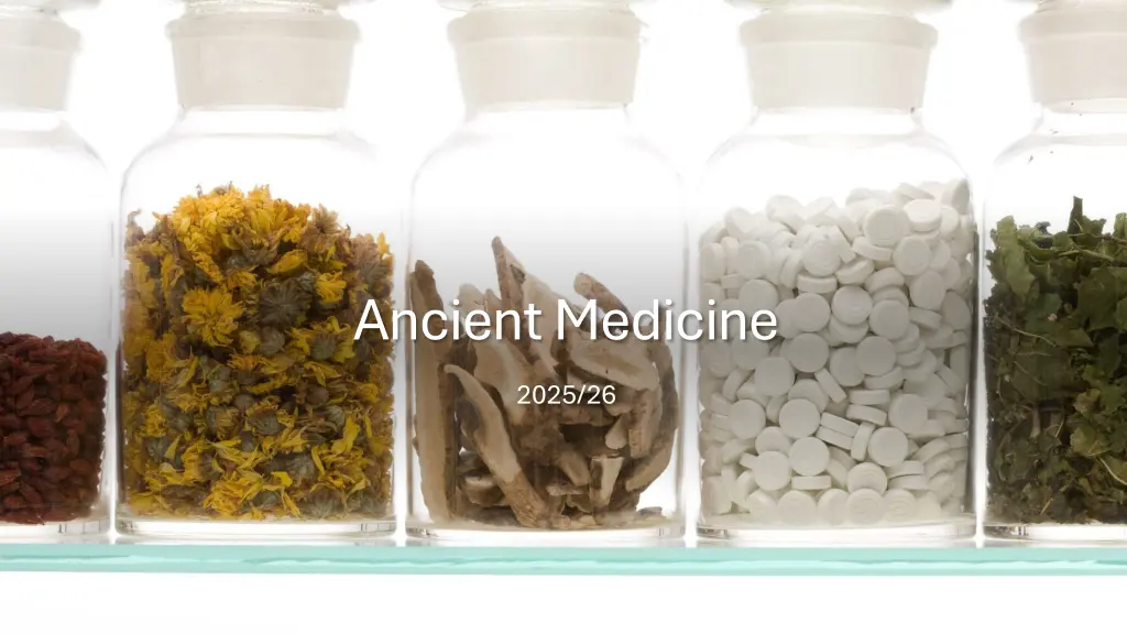 ancient medicine