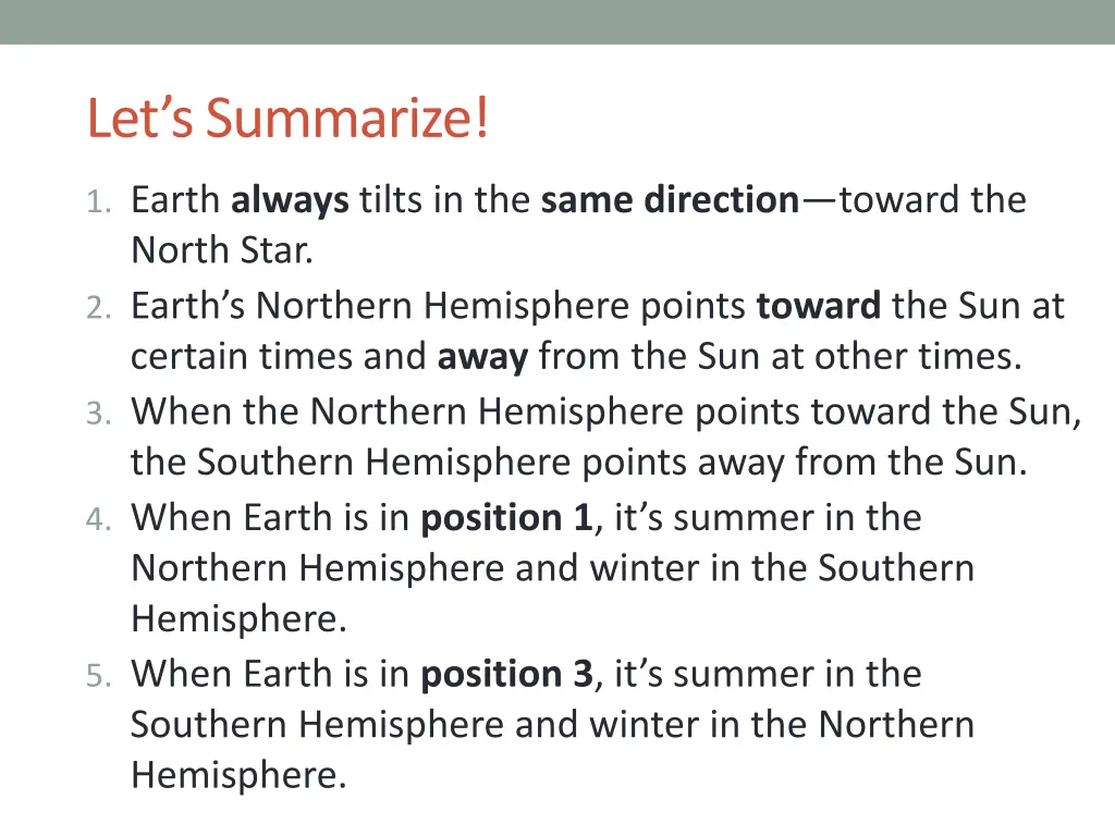 let s summarize
