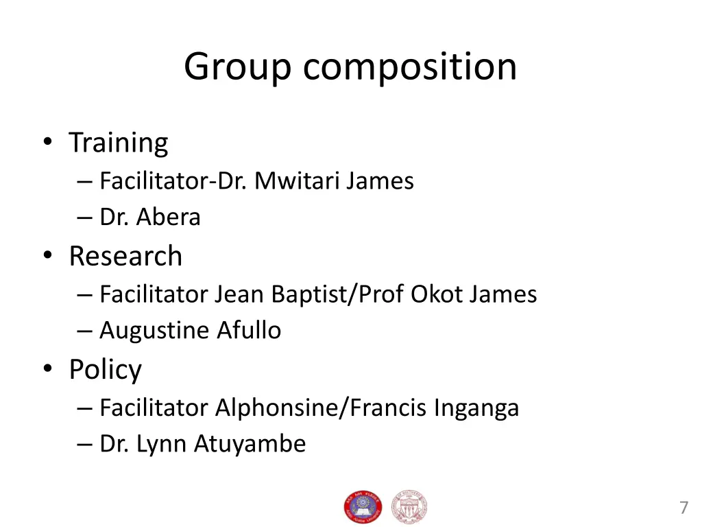 group composition