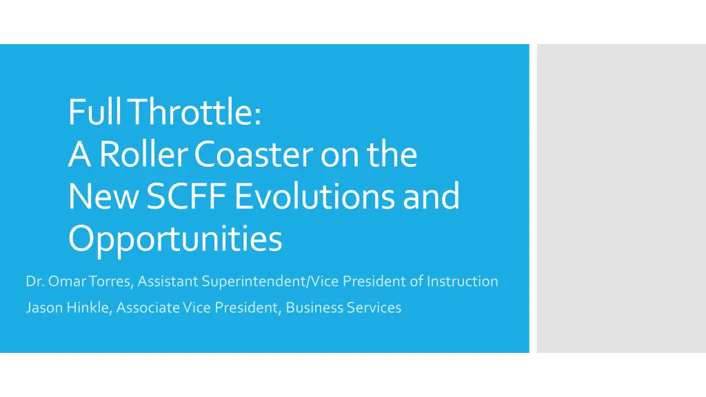 full throttle a roller coaster on the new scff