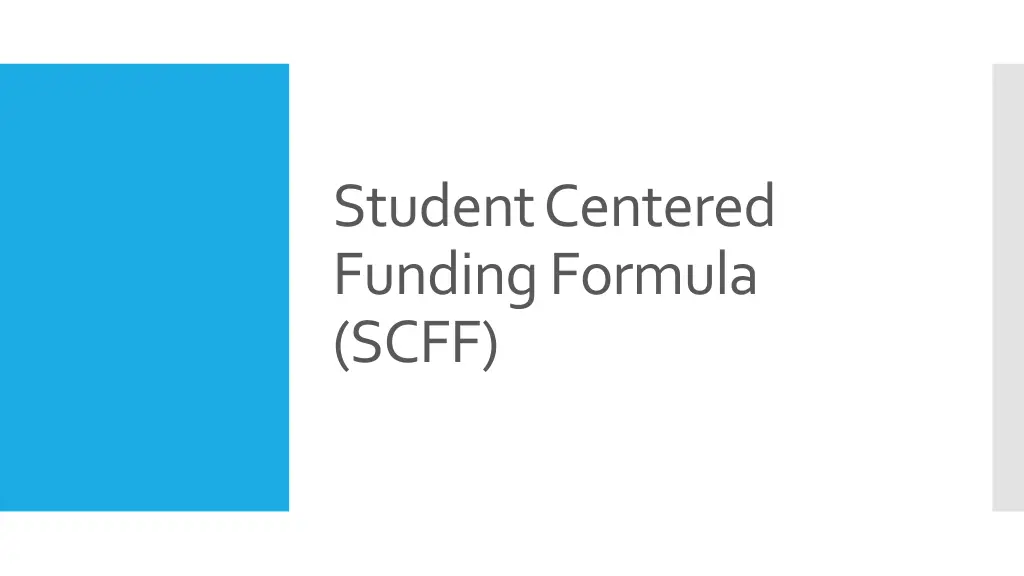 student centered funding formula scff 1