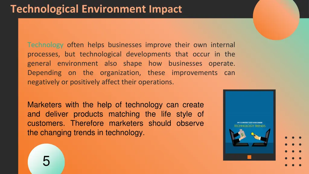 technological environment impact