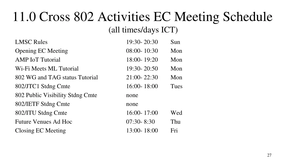 11 0 cross 802 activities ec meeting schedule