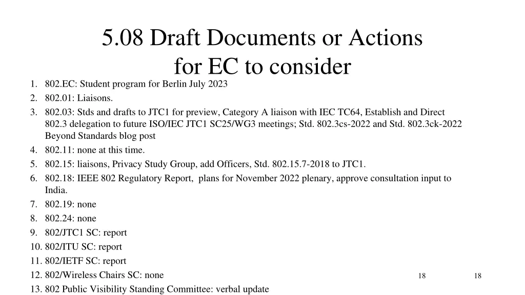 5 08 draft documents or actions