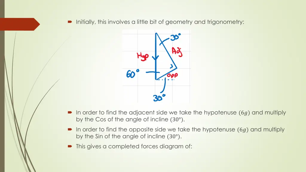 initially this involves a little bit of geometry
