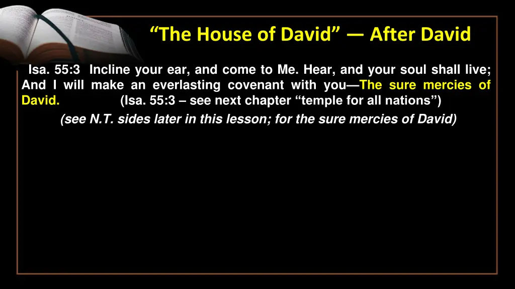 the house of david after david 1