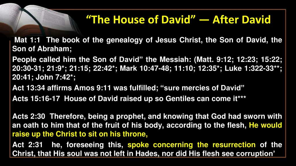 the house of david after david 11