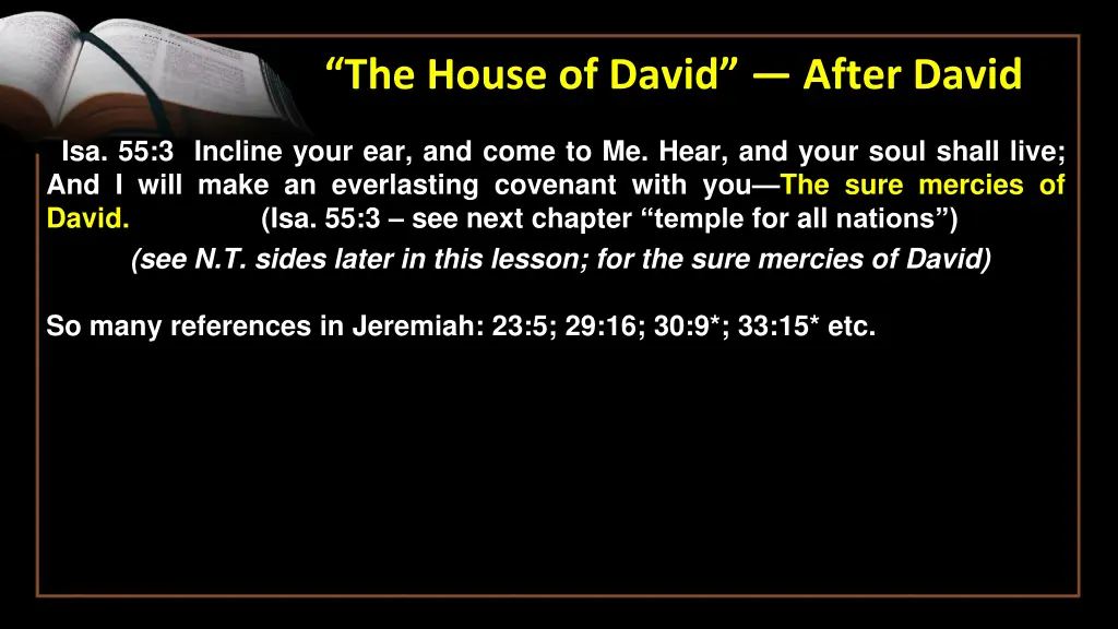 the house of david after david 2