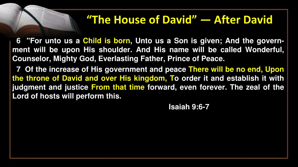 the house of david after david