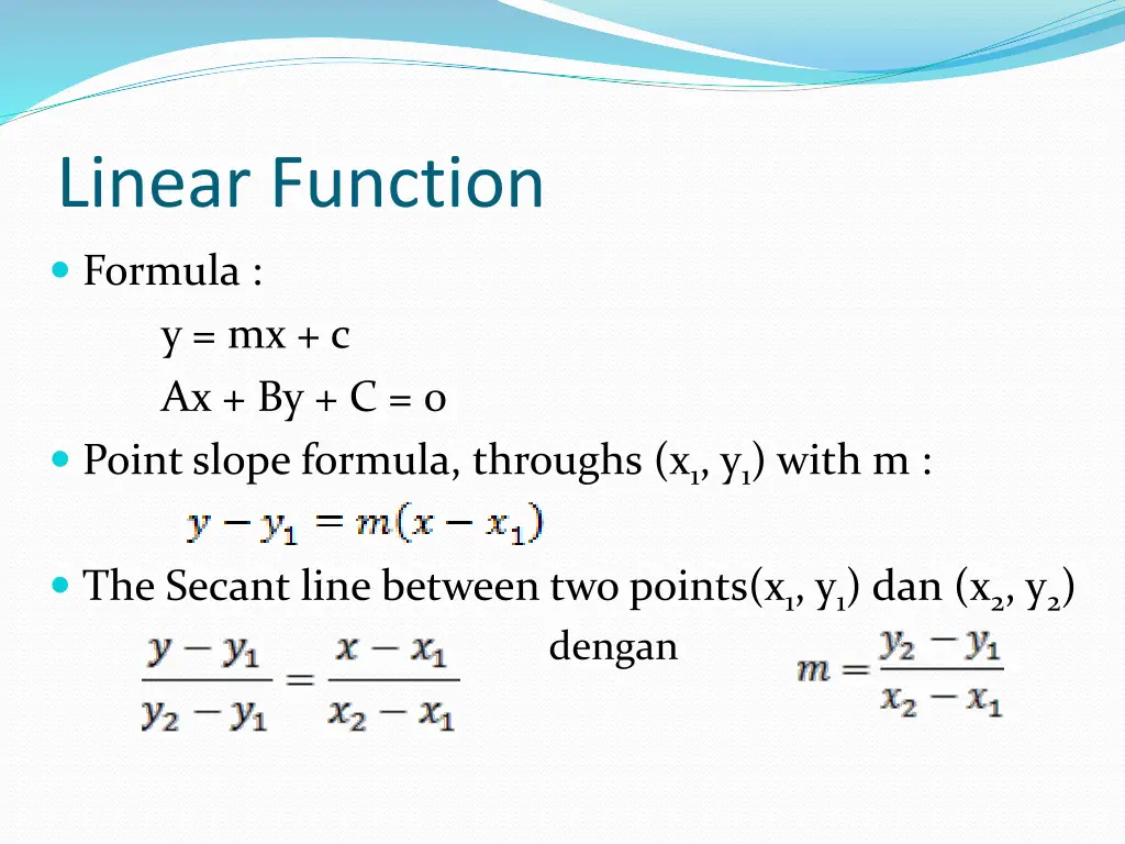 linear function