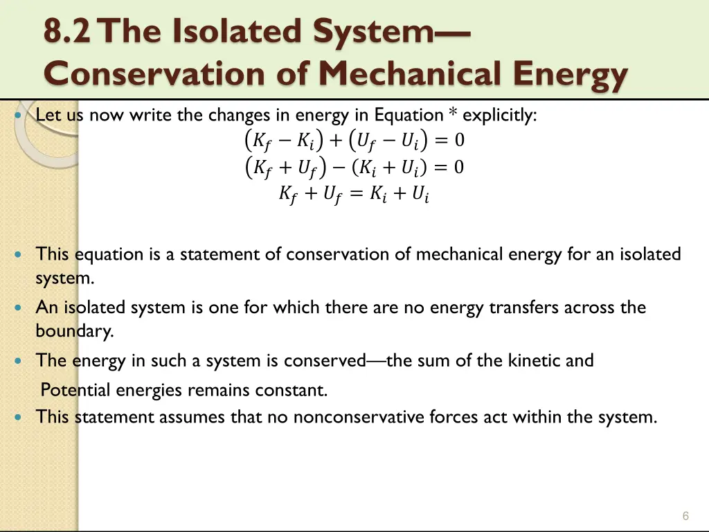 8 2 the isolated system conservation 1